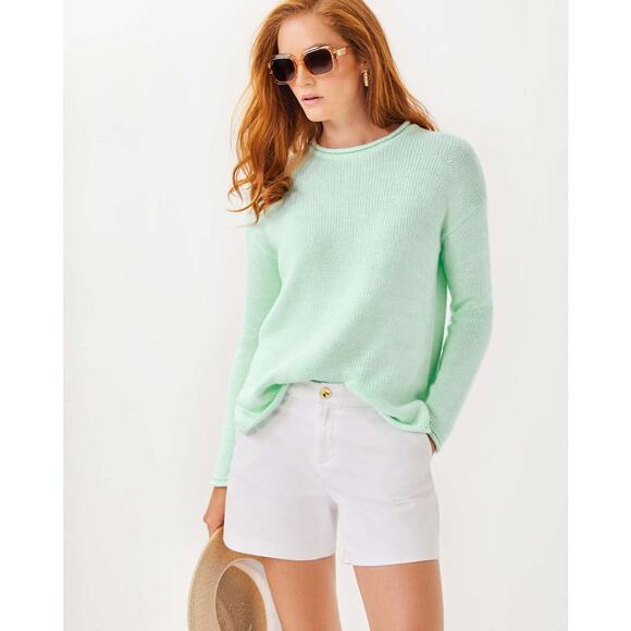 Lilly Pulitzer 5" Callahan Mid Rise White Short Size 4 - Picture 4 of 11